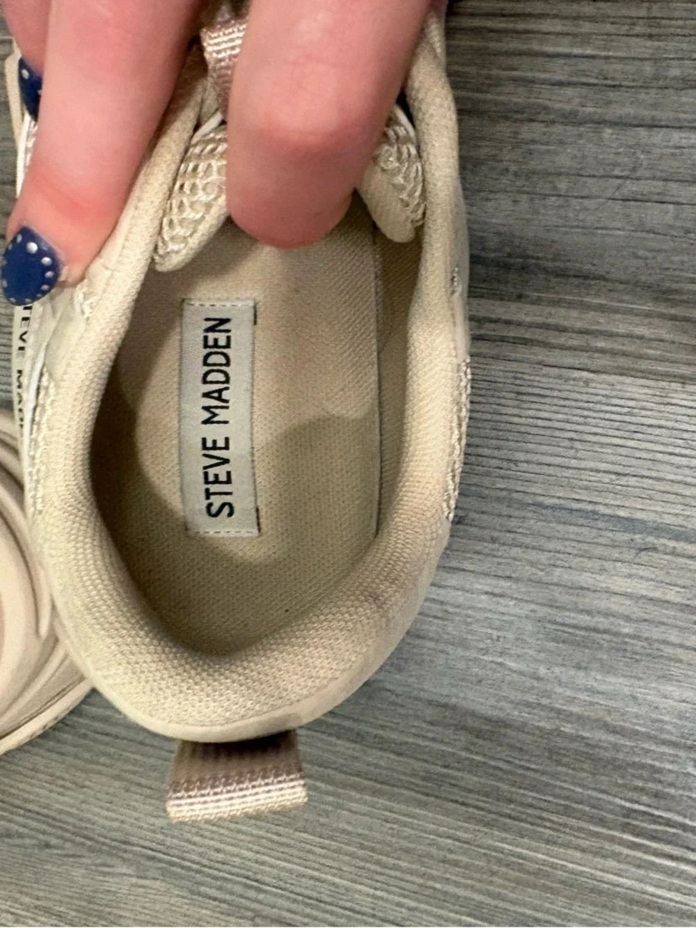 *NWOT* Steve Madden Women’s Possession Sneakers — Bone - Picture 5 of 6